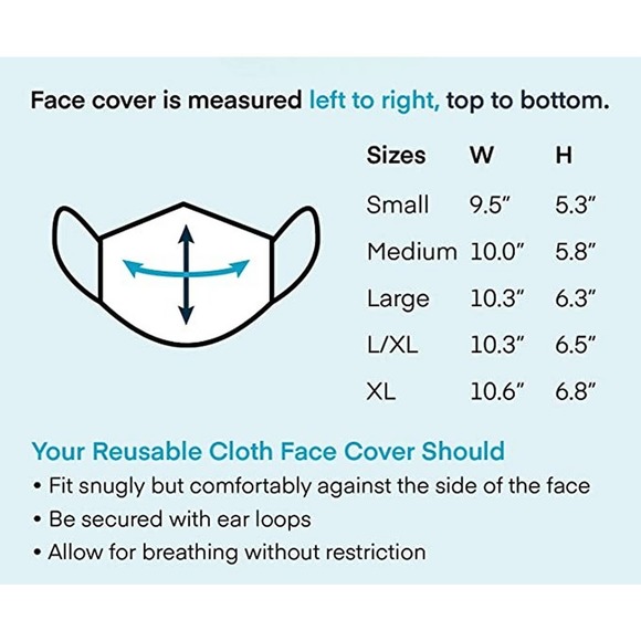 3 LG Boomer Naturals Silver Infused Cloth Face Masks -Black (2) & Red / Blue (1) - Picture 6 of 9